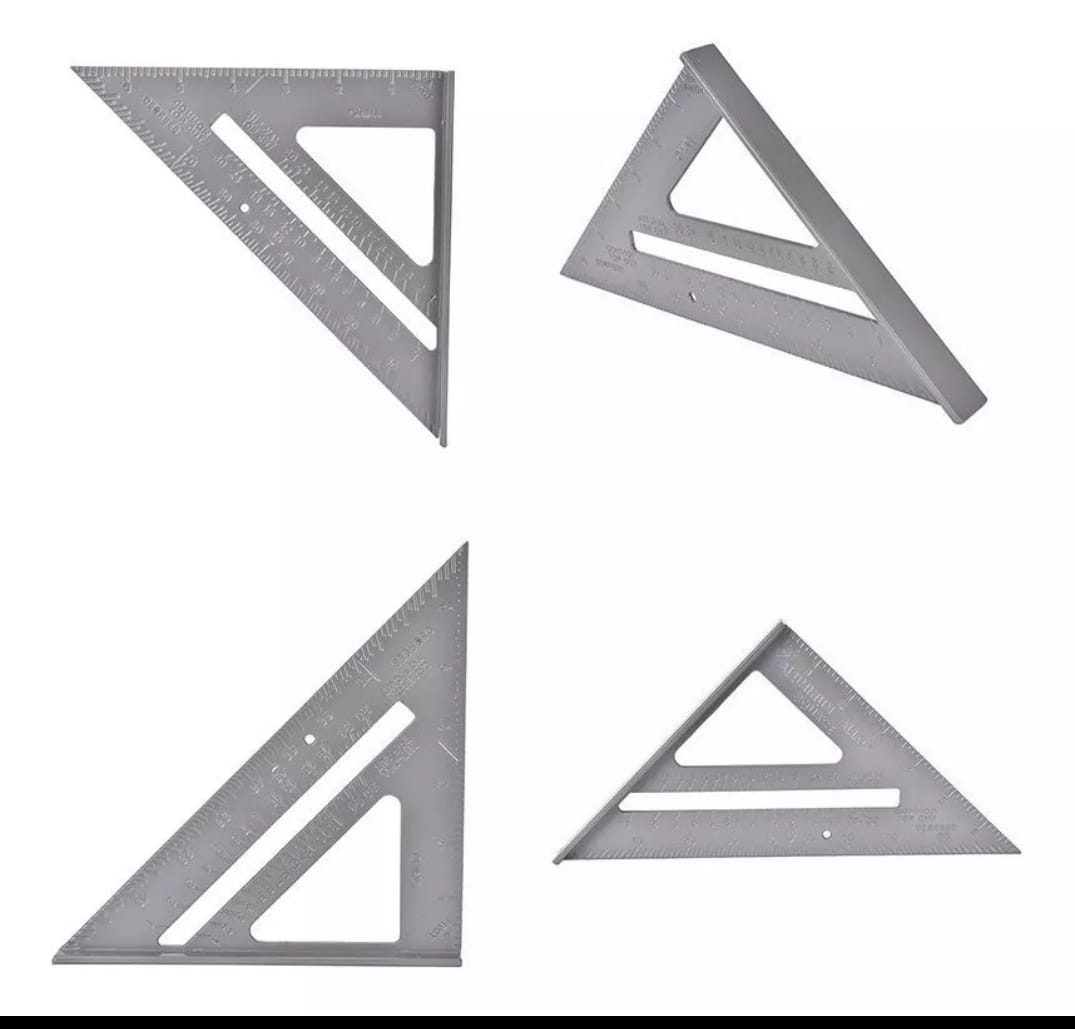 ESCUADRA TRIANGULAR C/SOMBRERO ALUMINIO (U230)
