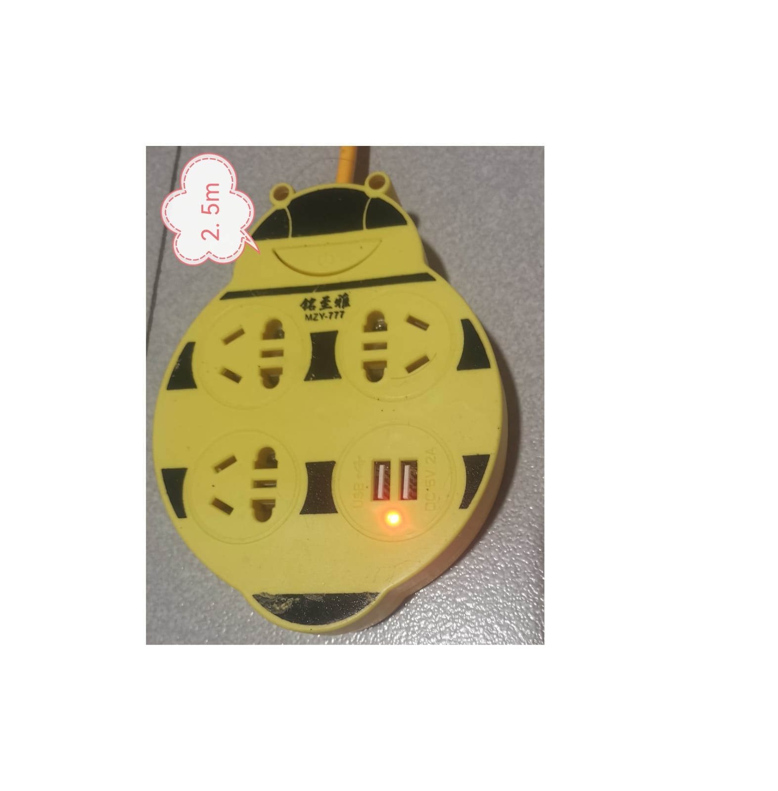 ZAPATILLA ALARGUE CON 2USBS (U380)