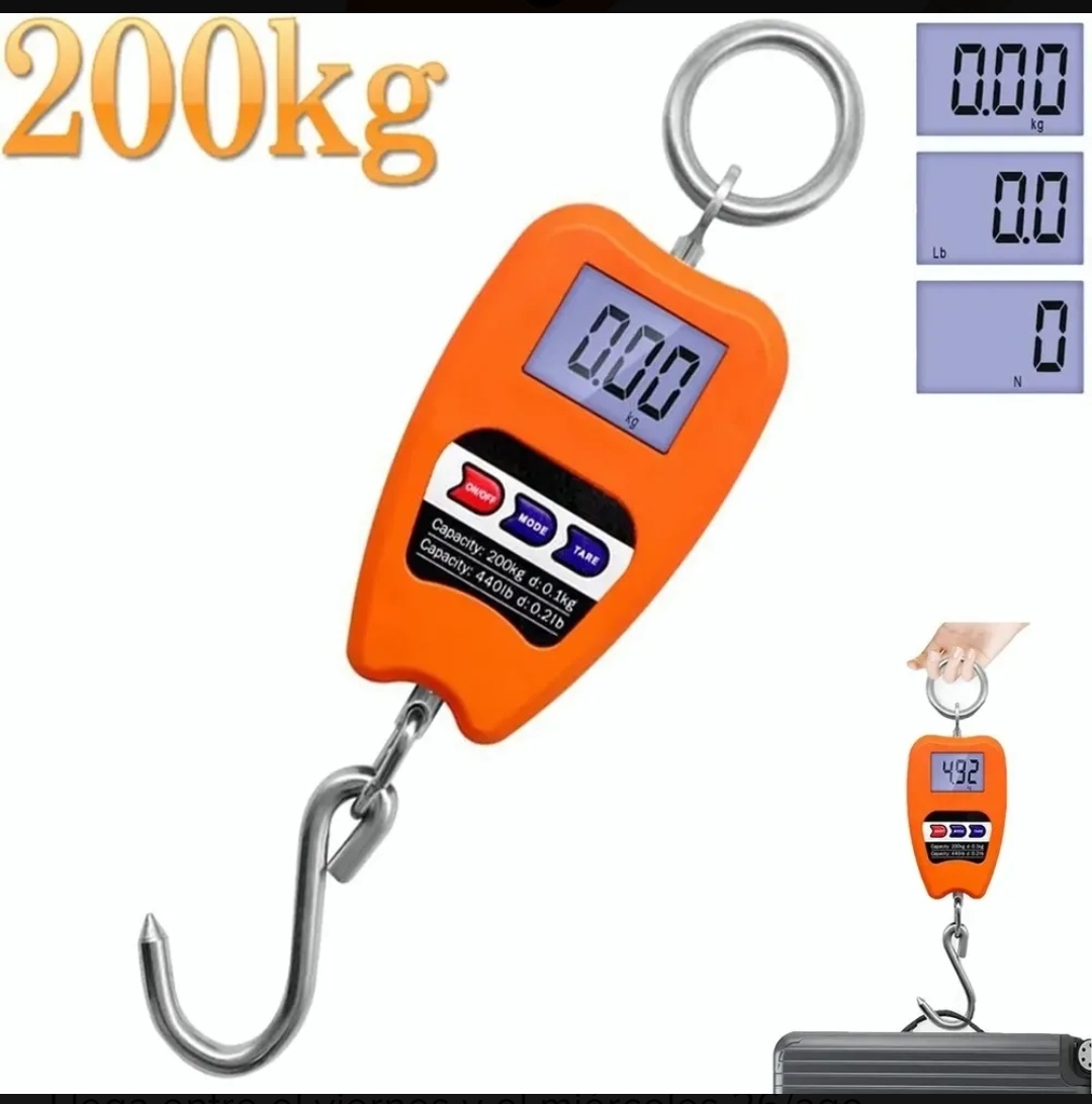 BALANZA 200KG DIGITAL LCD A PILA (U1090)