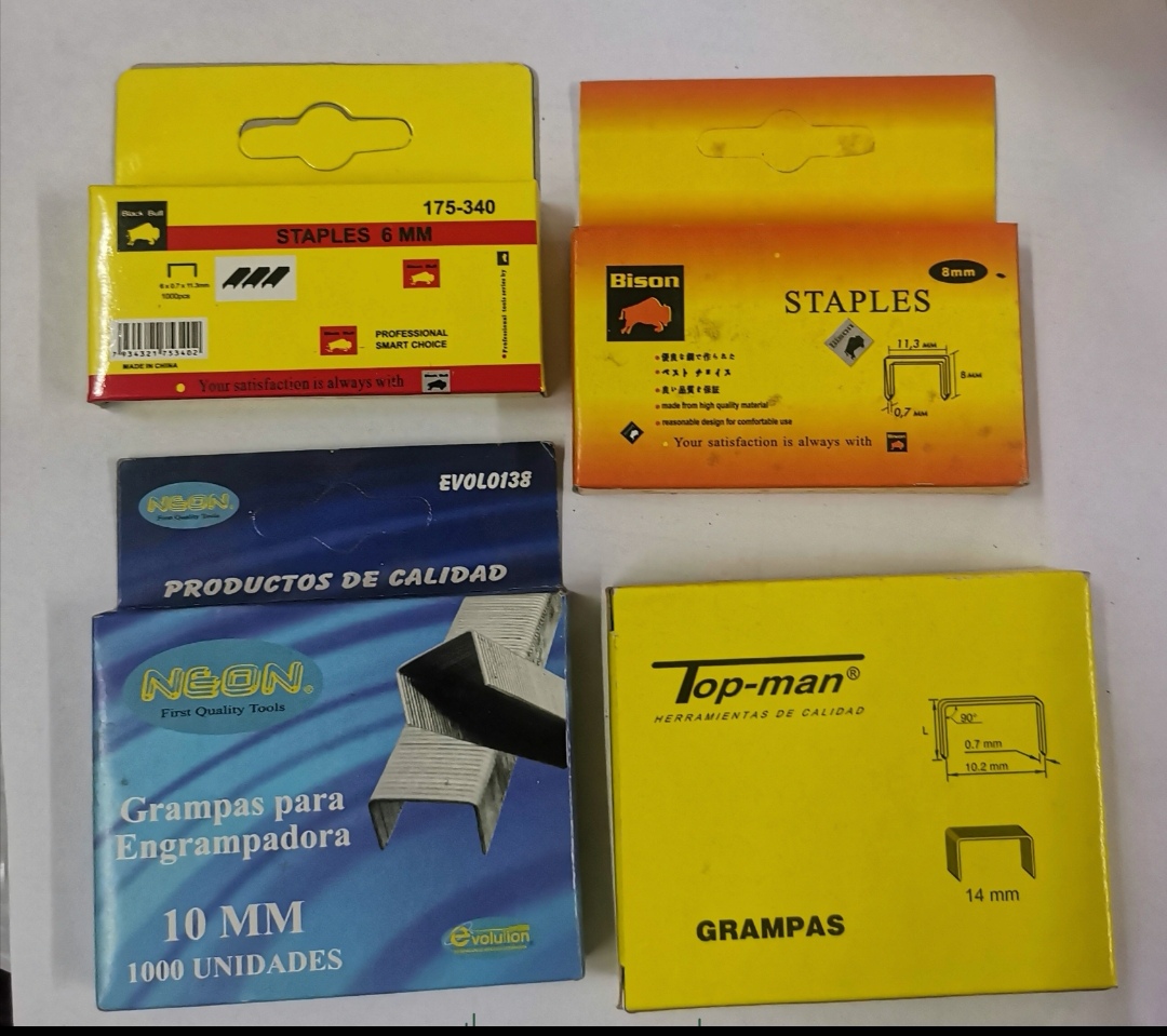 GRAMPAS PARA ENGRAMPADORA X1000PCS 4MM(U045)