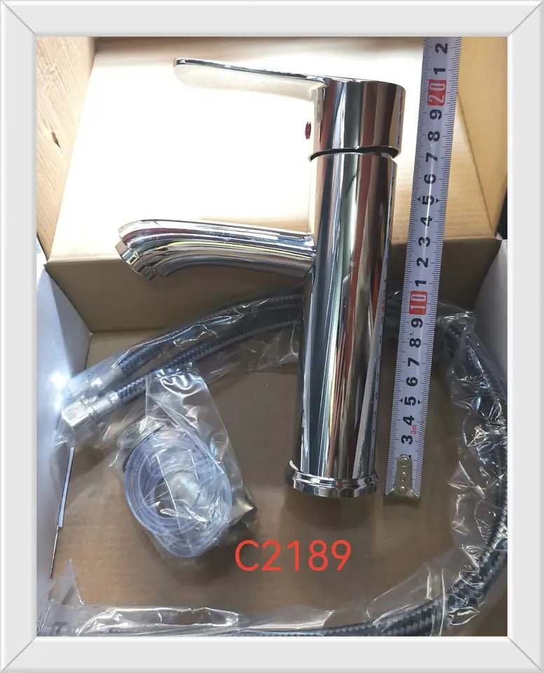 CANILLA MONOCOMANDO MESADA TUBO 20CM C2189 (U1325)
