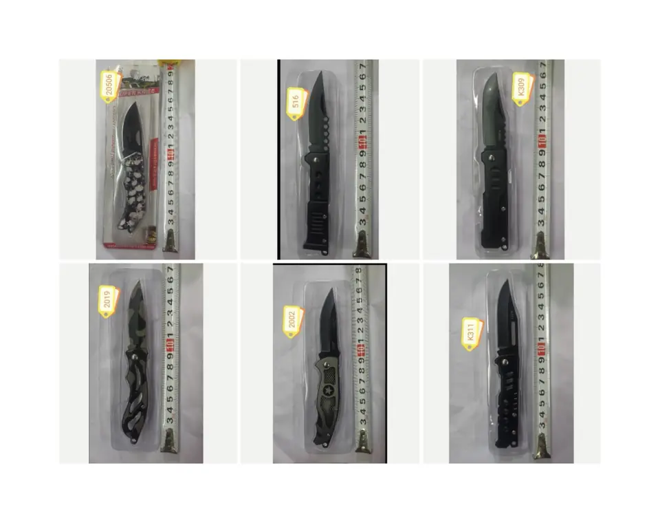 NAVAJA PLEGABLE EN BLISTER VARIOS MODELOS (U235)