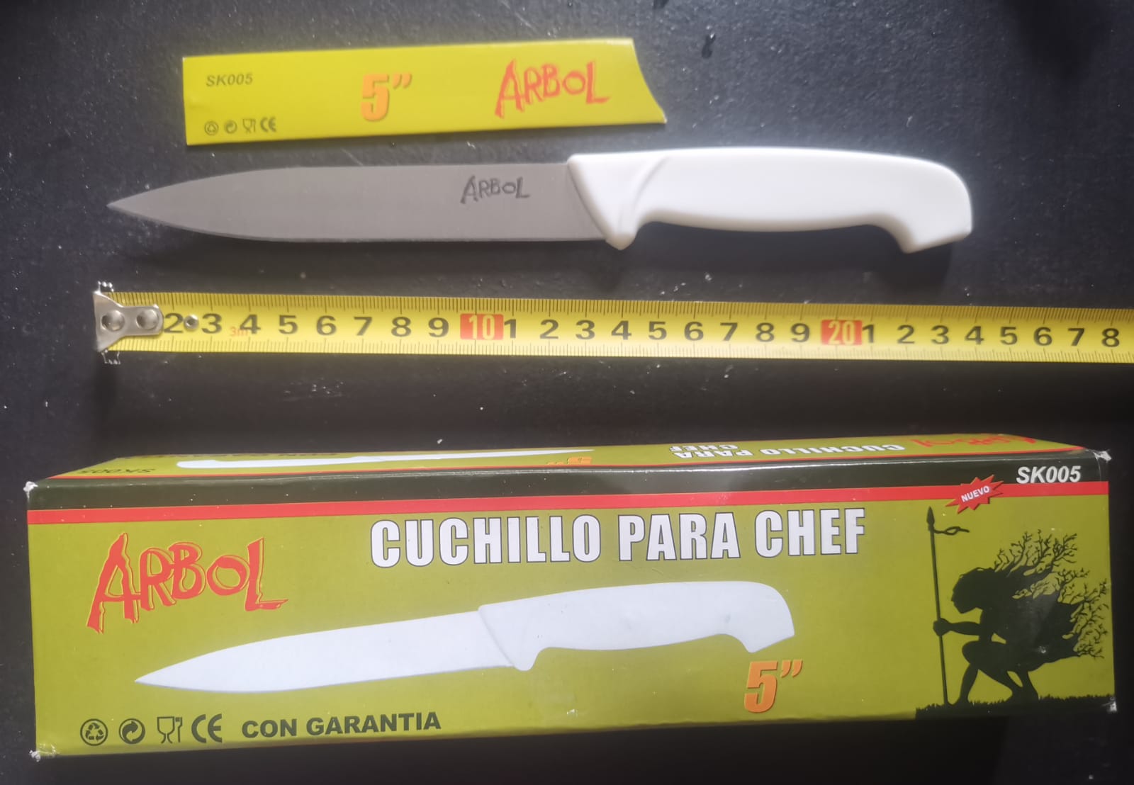 CUCHILLO ARBOL MANGO BLANCO 5"(U085)