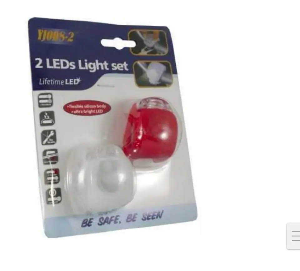 LUZ DE BICI SILICONA X 2PZS (U110)