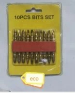 PUNTAS DOBLE TALADRO ATORNILLADOR X 10 PZS ECO (U150)