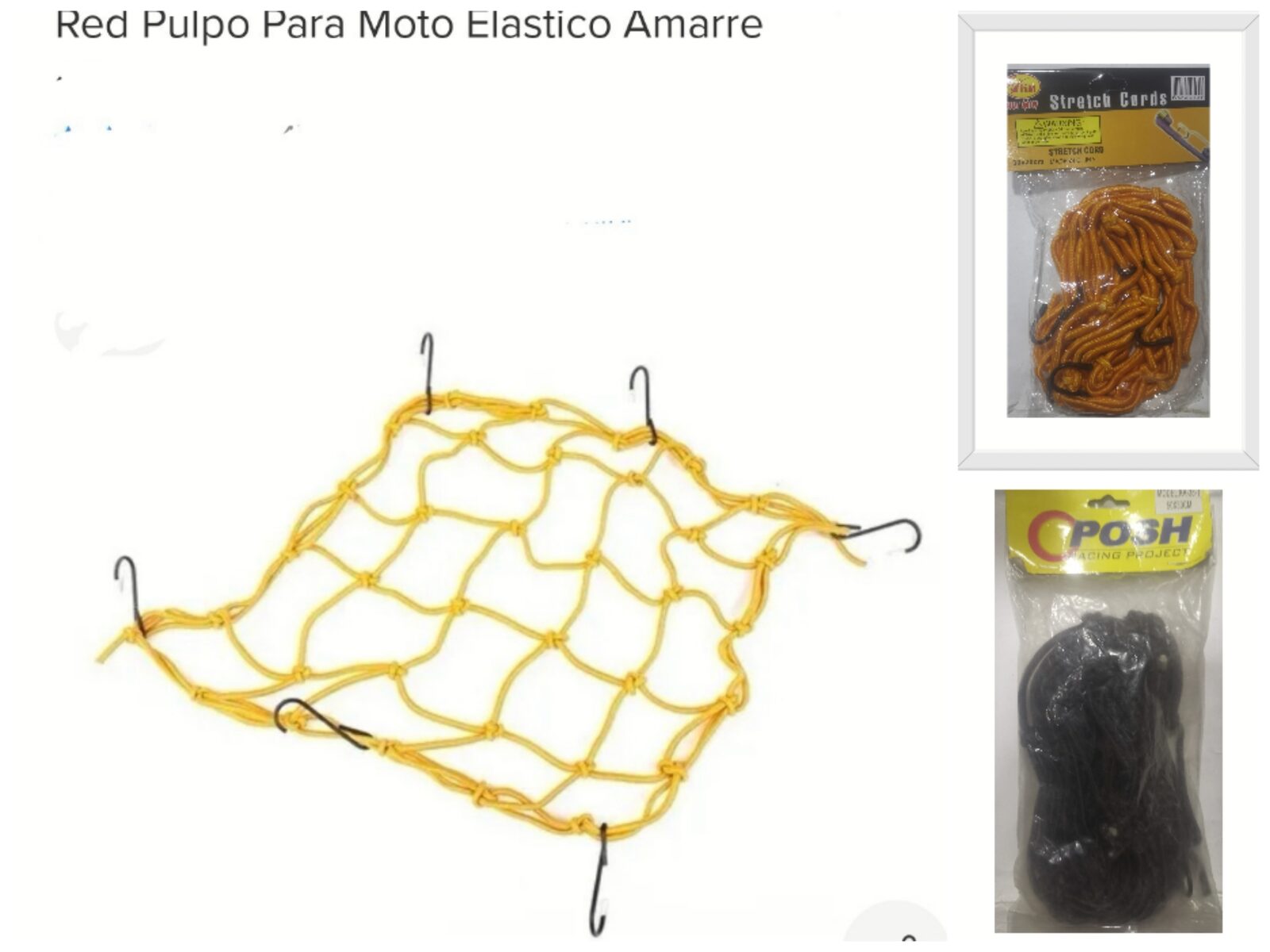 PULPO ELASTICO RED PARA MOTO 30*30 (U120)