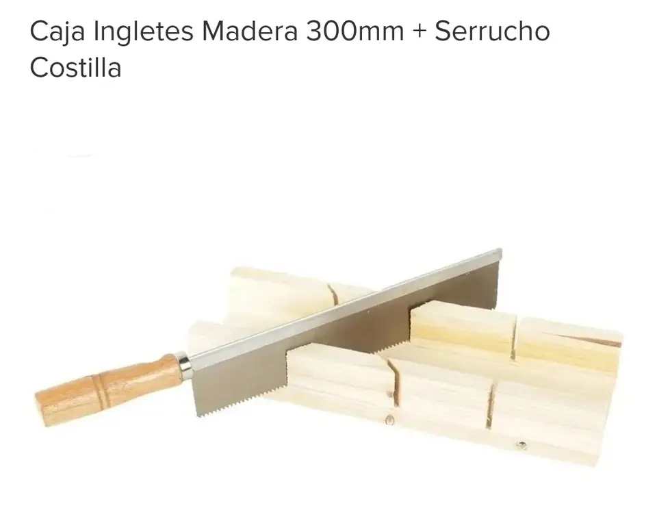 INGLETE CON SERRUCHO MADERA (U480)