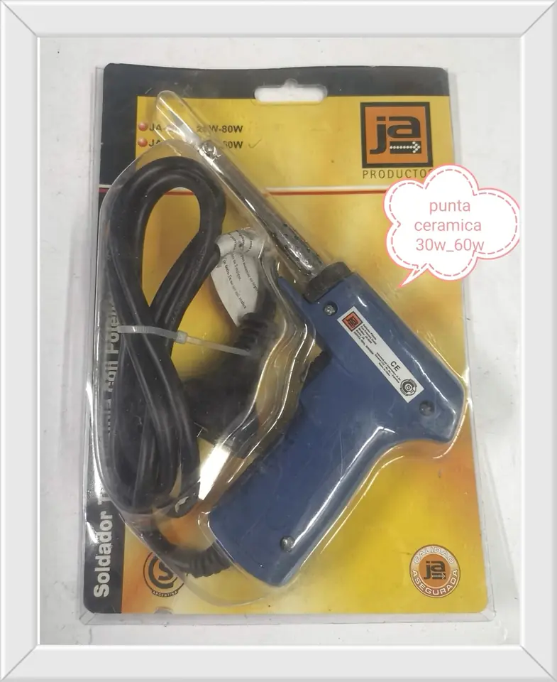 PISTOLA SOLDAR REGULABLE PUNTA CERAMICA 30W-60W (U550)