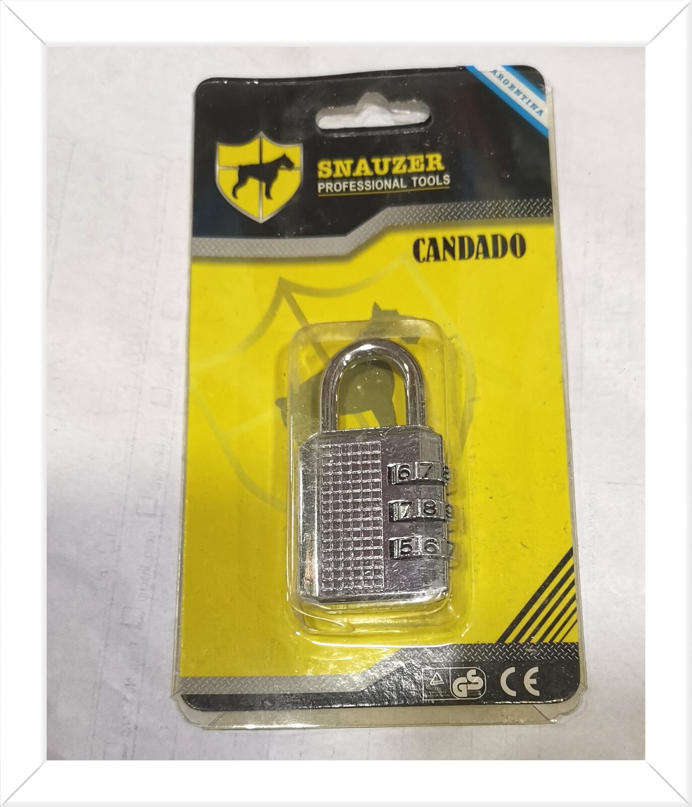 Candado combinación 3 dígitos 30mm SNAUZER (U170)
