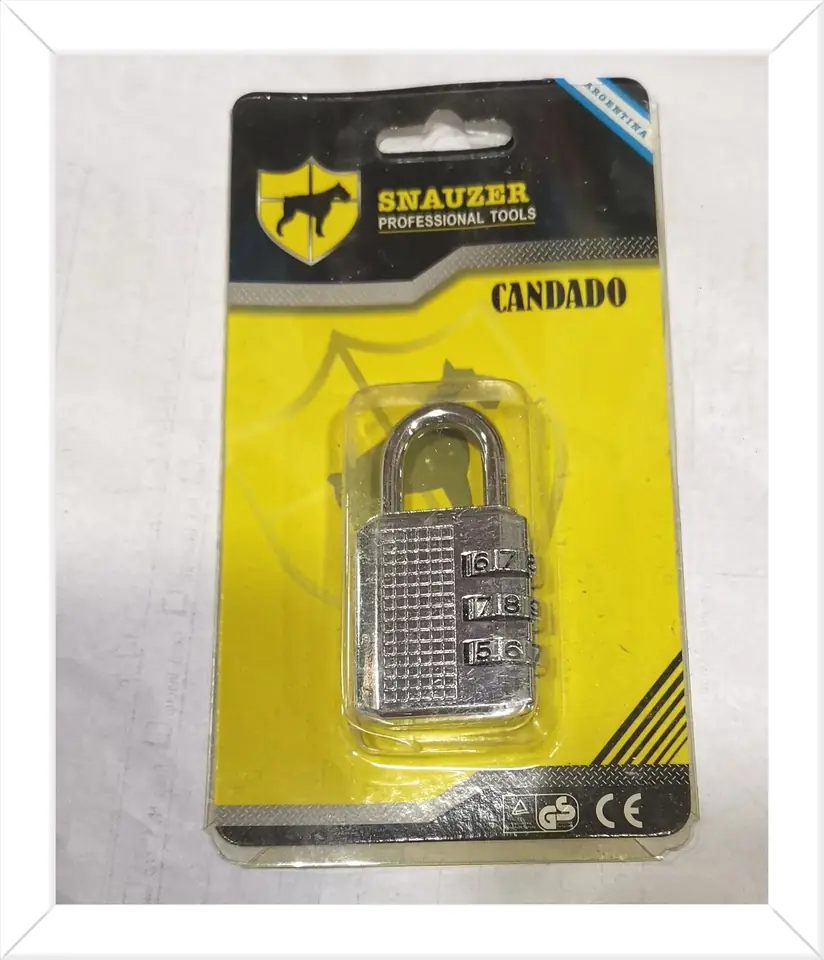 Candado combinación 3 dígitos 30mm SNAUZER (U170)