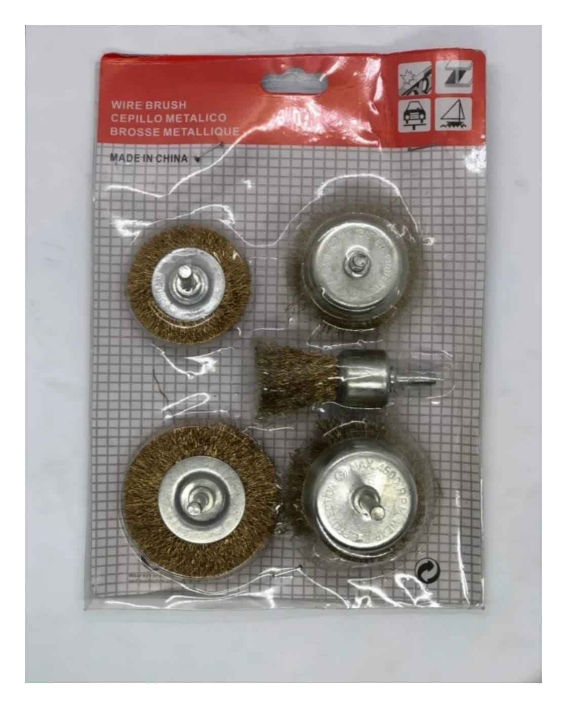 CEPILLO PARA TALADRO X 5PZS ECO (U260)