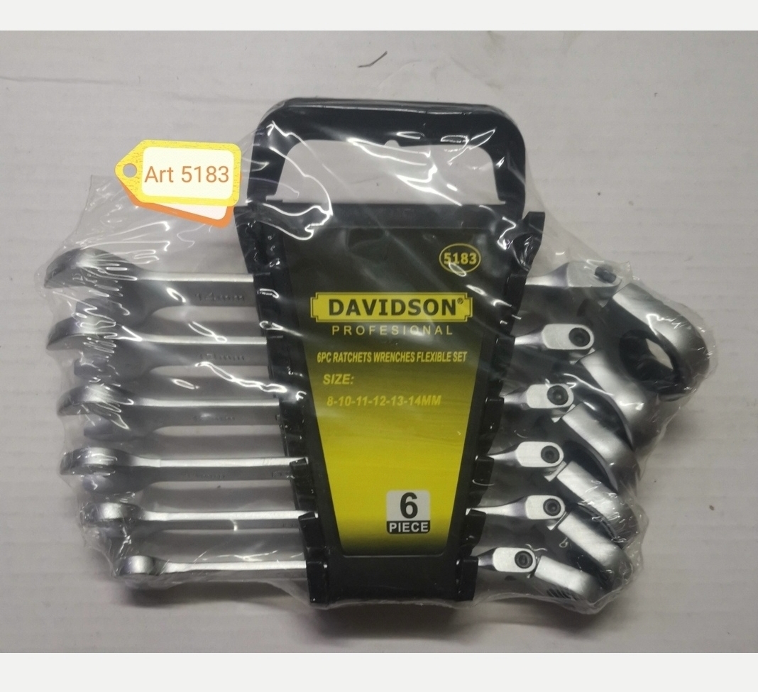 LLAVES CRIQUET MOVIL DAVIDSON CROMO VANADIO X 6 PZS (U3200)