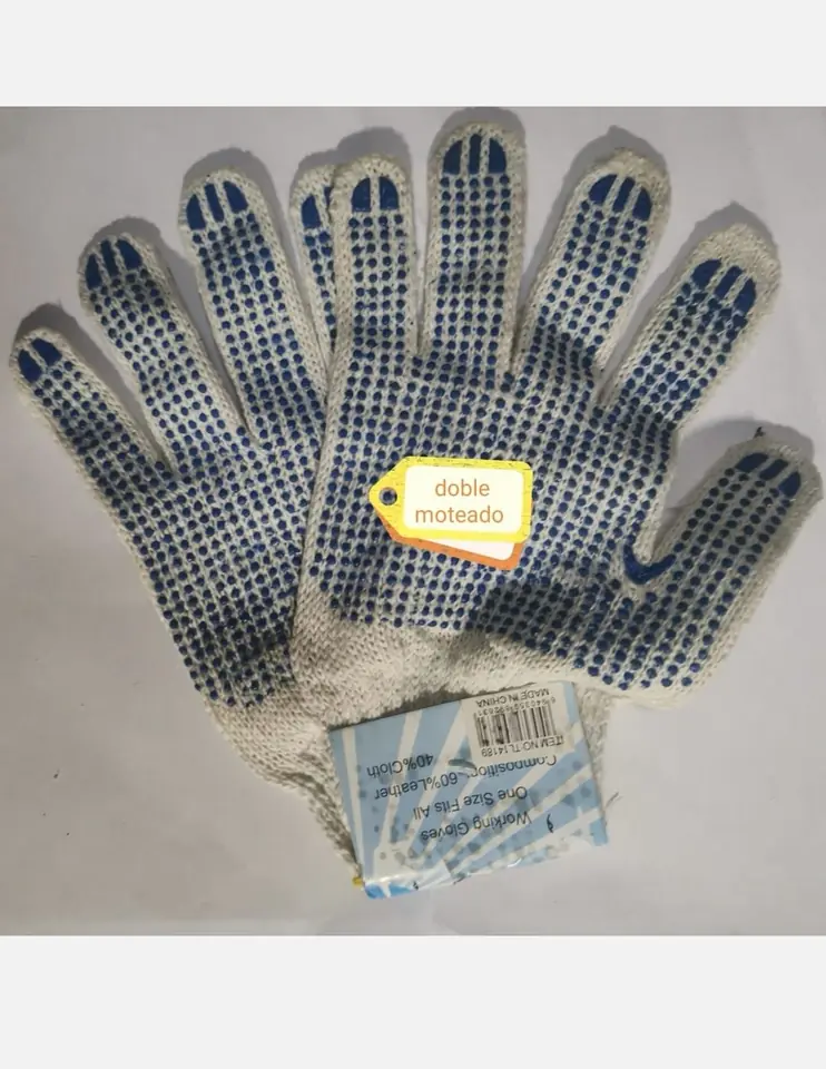 GUANTE MOTEADO DOBLE (U065)