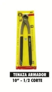 TENAZA ARMADOR 10" BISON 1/2 CORTE (U545)