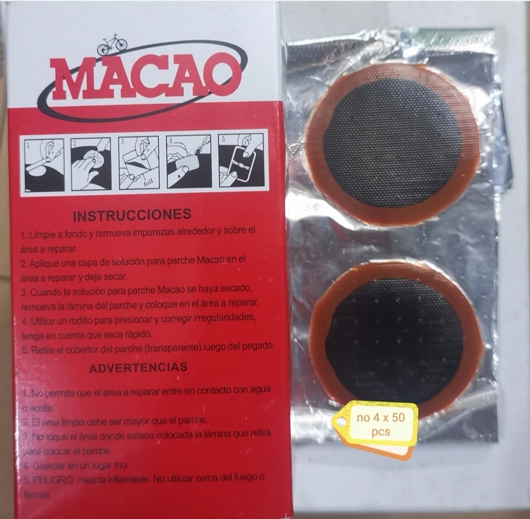 PARCHE MACAO N°4X 50 UNIDADES IMPORTADO (U200)