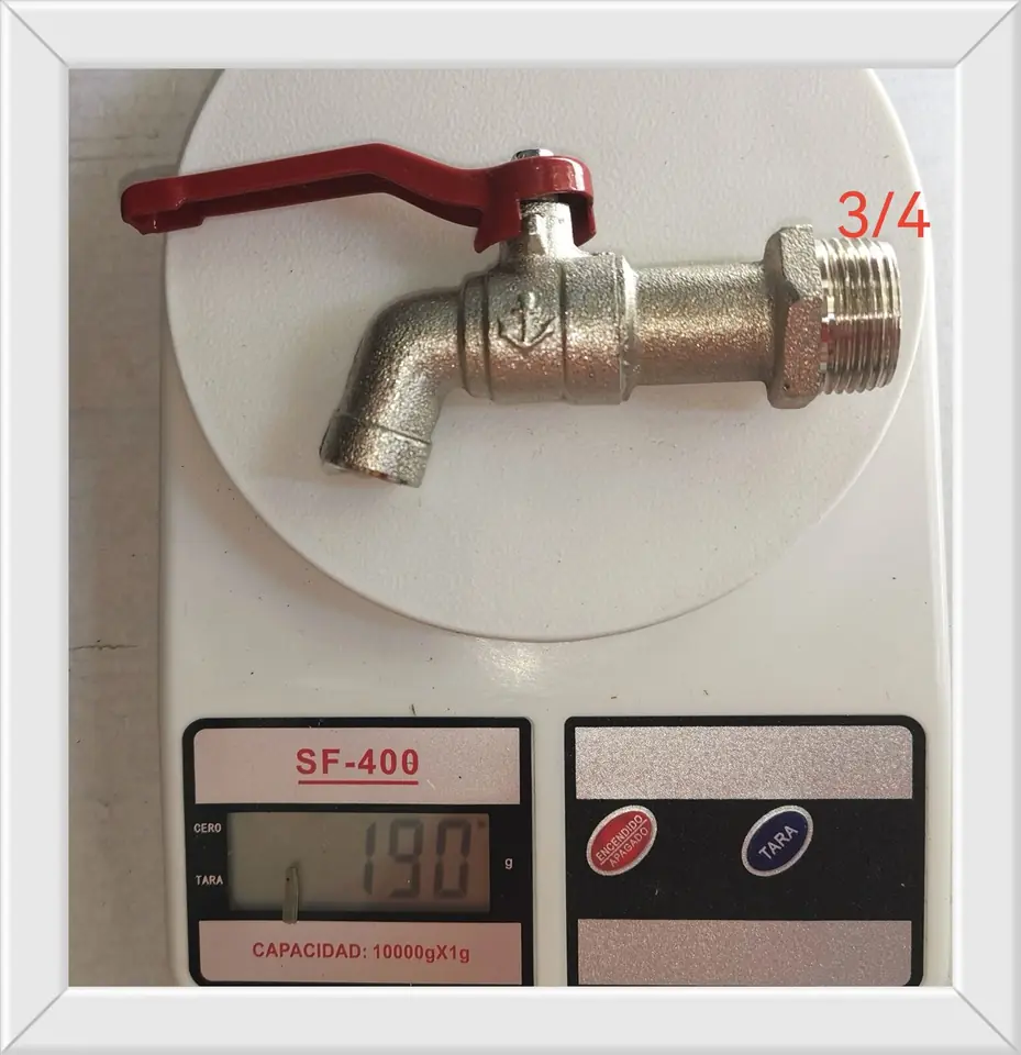 CANILLA ESFERICA METAL 3/4 SIN PICO  190 G(U210)
