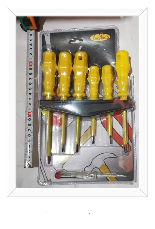 DESTORNILLADOR ELECTRONICO X 6 PCS + BUSCAPOLO(U360)