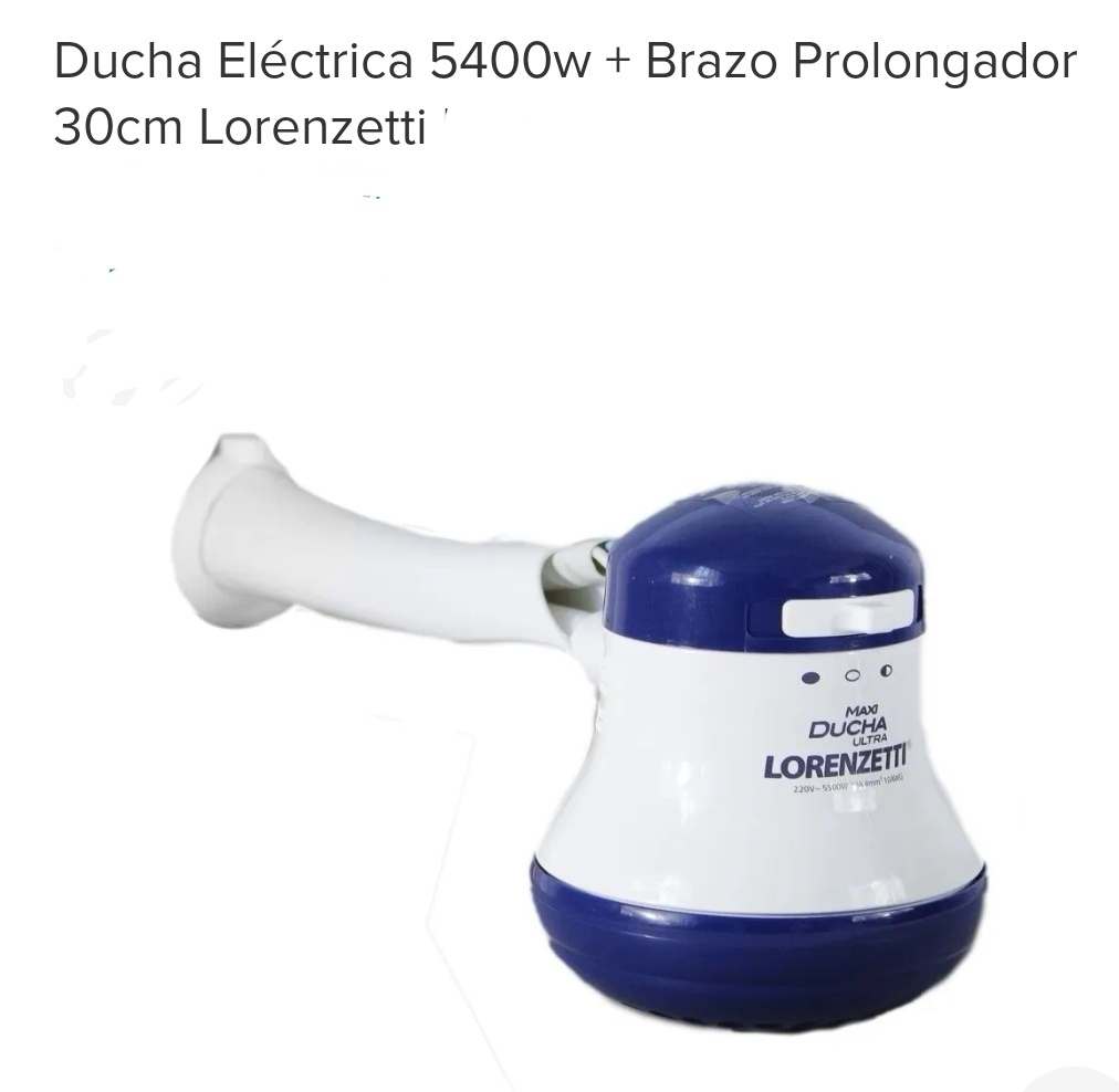 DUCHA LORENZETTI 5400W+BRAZO (U2500)