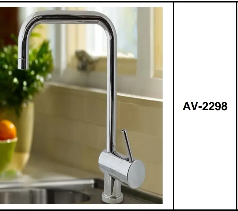CANILLA MONOCOMANDO MESADA PICO U AV-2298 (U1550)