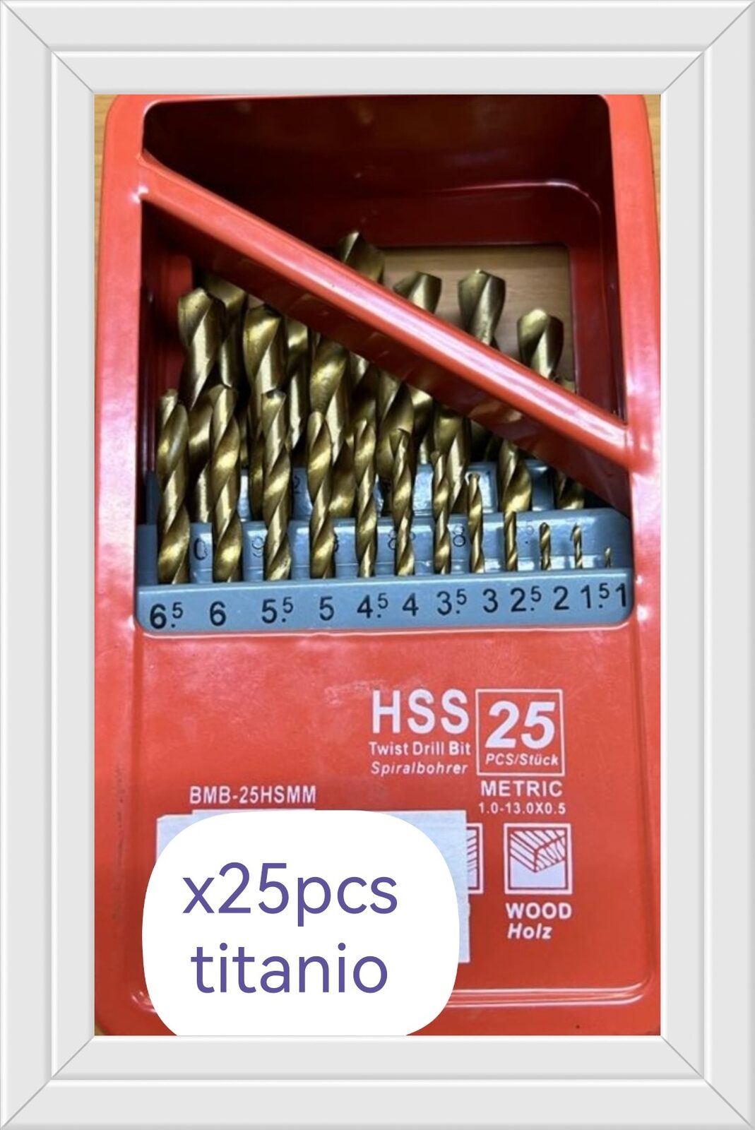 MECHA HSS TITANIO X 25 PCS 1-13MM (U1500)