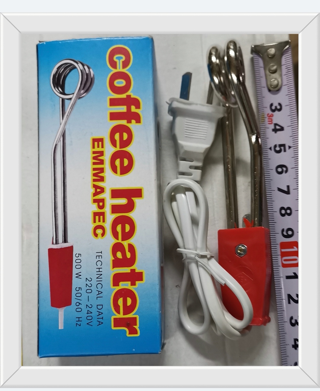 Calentador Agua Metal 220V 2 Rulos (U105)