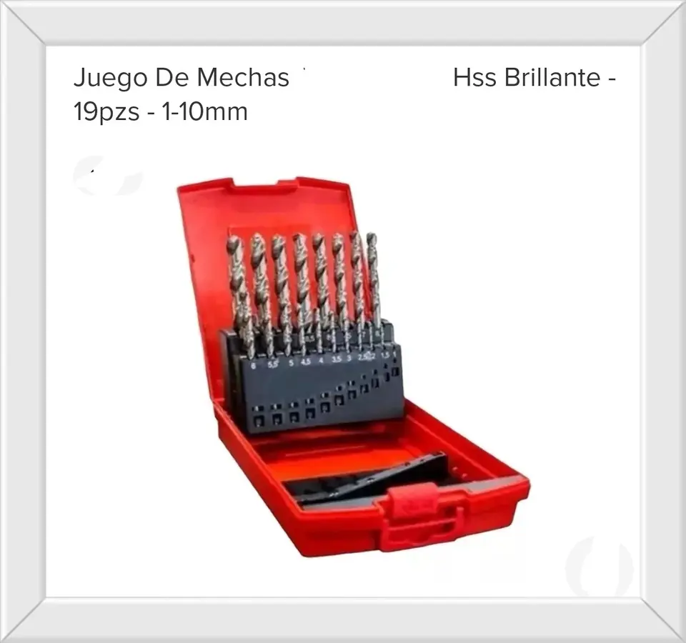 MECHA HSS BRILLANTE X 19PZS 1-10MM (U960)