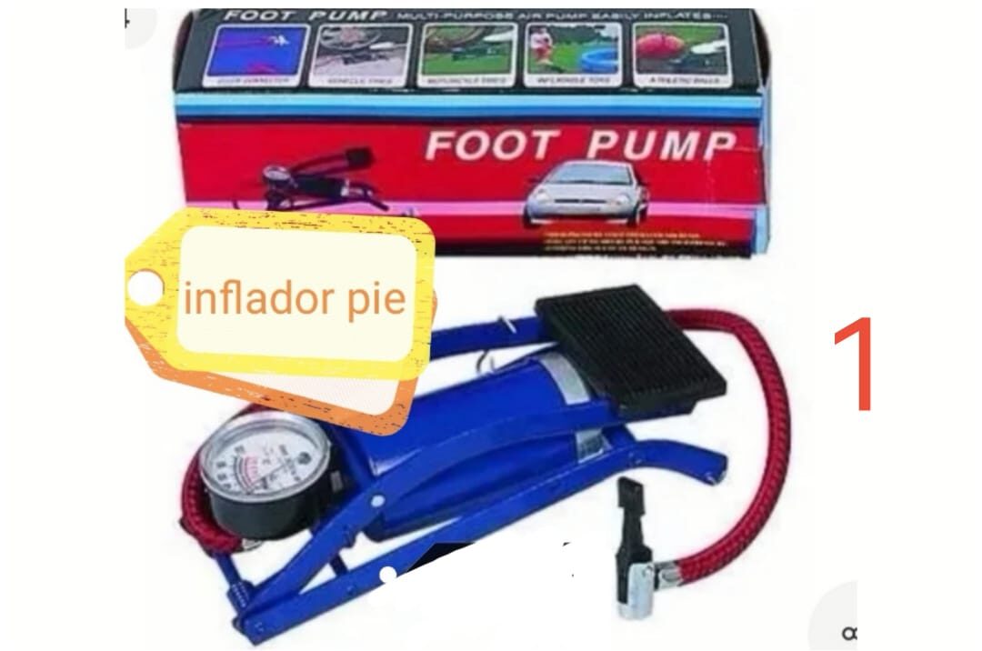 INFLADOR DE PIE CON MANOMETRO (U450)