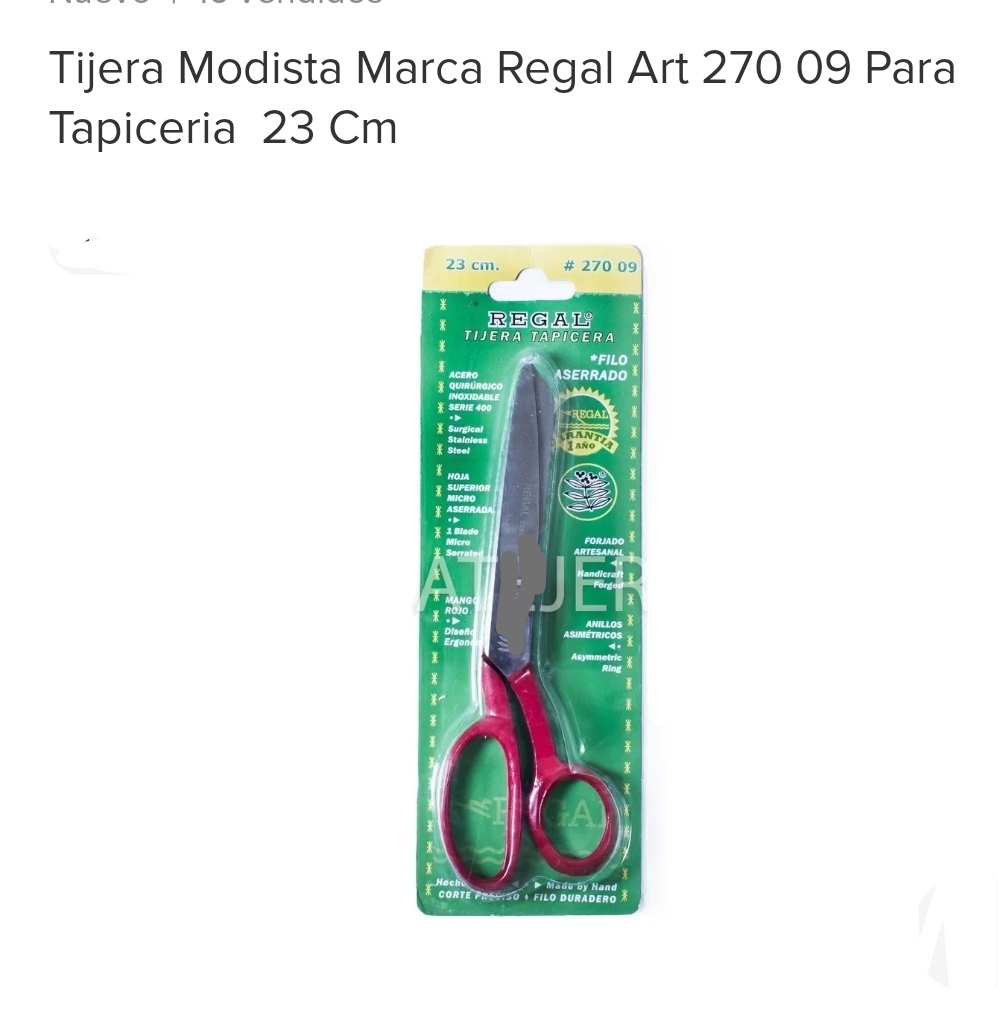 TIJERA COSTURERA 23CM REGAL(U1100)