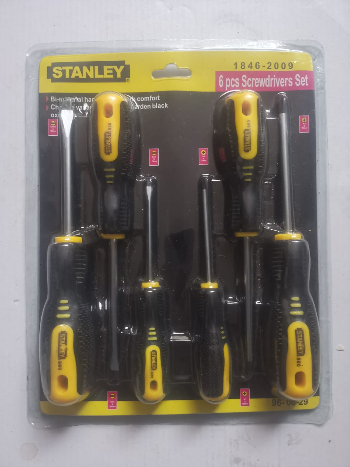 DESTORNILLADOR X 6 PZS STAN (u750)