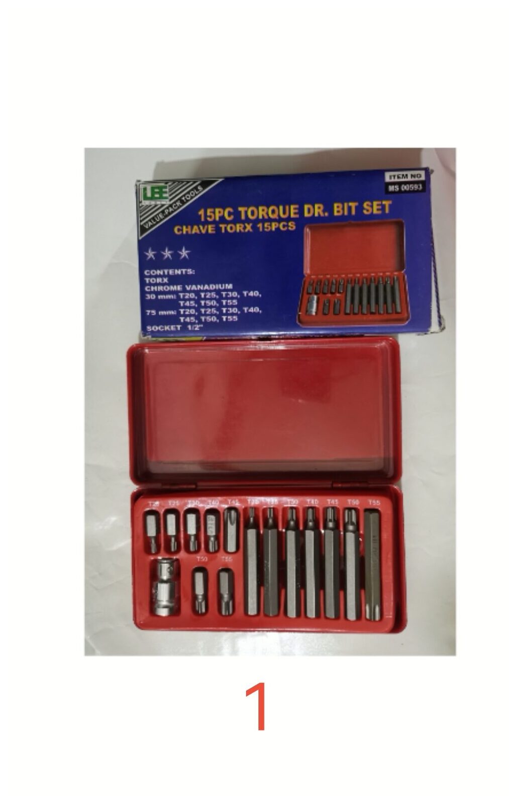 PUNTAS TORX X15 PCS (U1250)