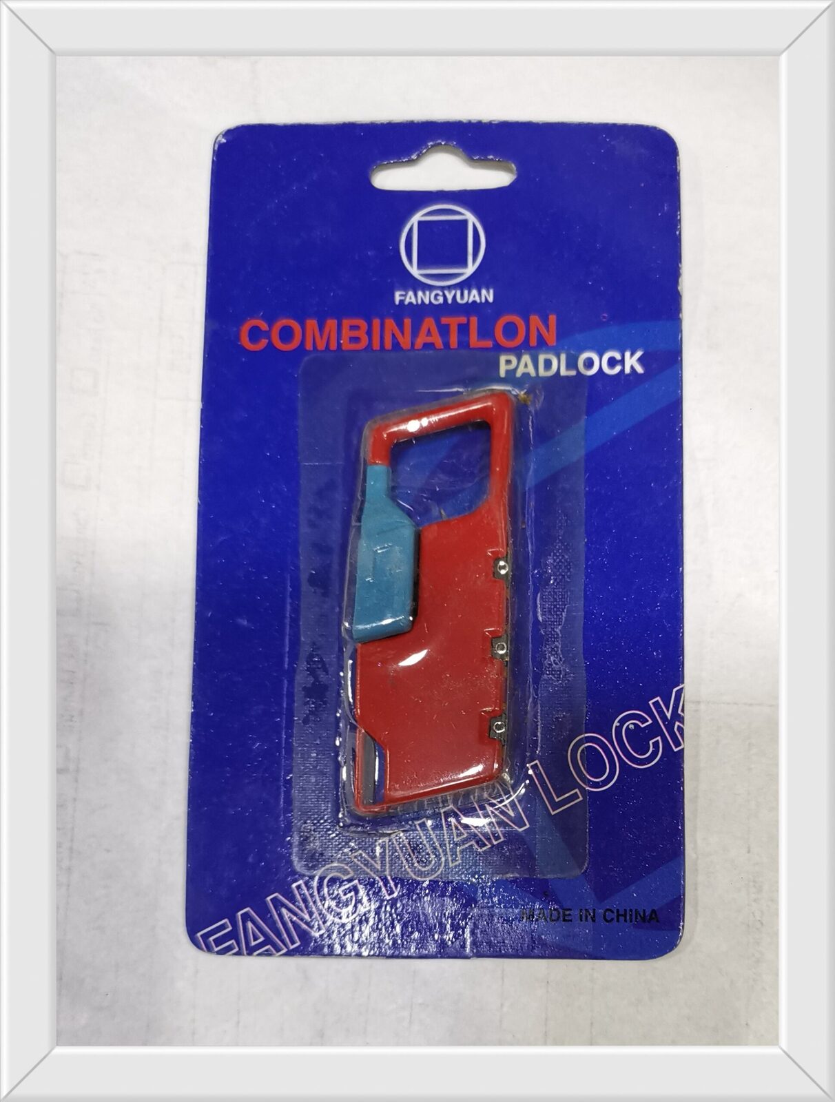 Candado combinación 3 dígitos color (U075)