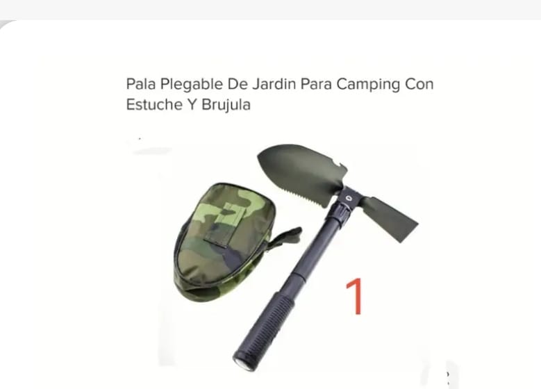 PALA CAMPING PLEGABLE ( U500)