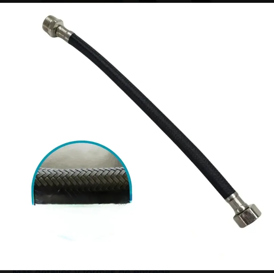 FLEXIBLE NYLON 1/2 X 40CM MACHO -HEMBRA (U045)