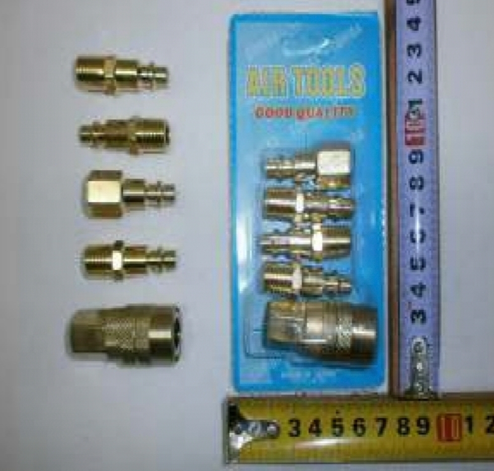 ACOPLE RAPIDO X 5PCS PARA COMPRESOR BRONCE (U350)