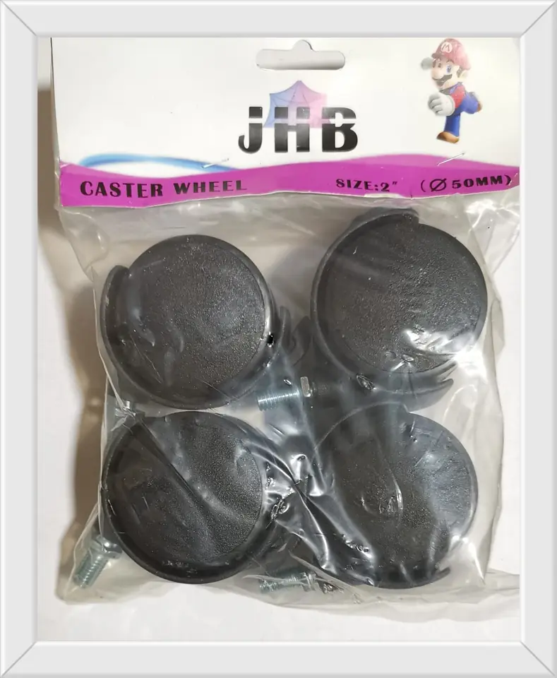 SET RUEDA X 4PCS CON PERNO 50MM(U205)