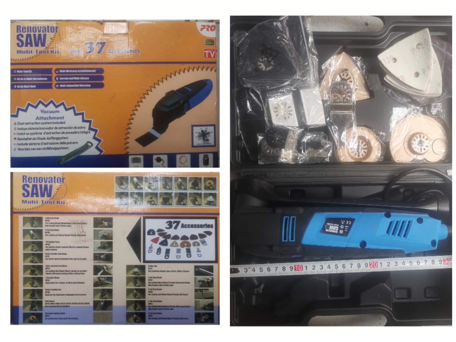 RENOVATOR SAW MULTI-TOOLS KIT X 37 PZS (U50)