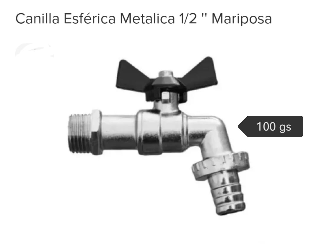 CANILLA 1/2 MARIPOSA (U180)