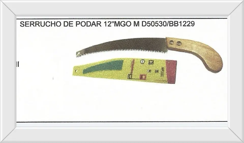 SERRUCHO PODAR BISON  12" (U190)