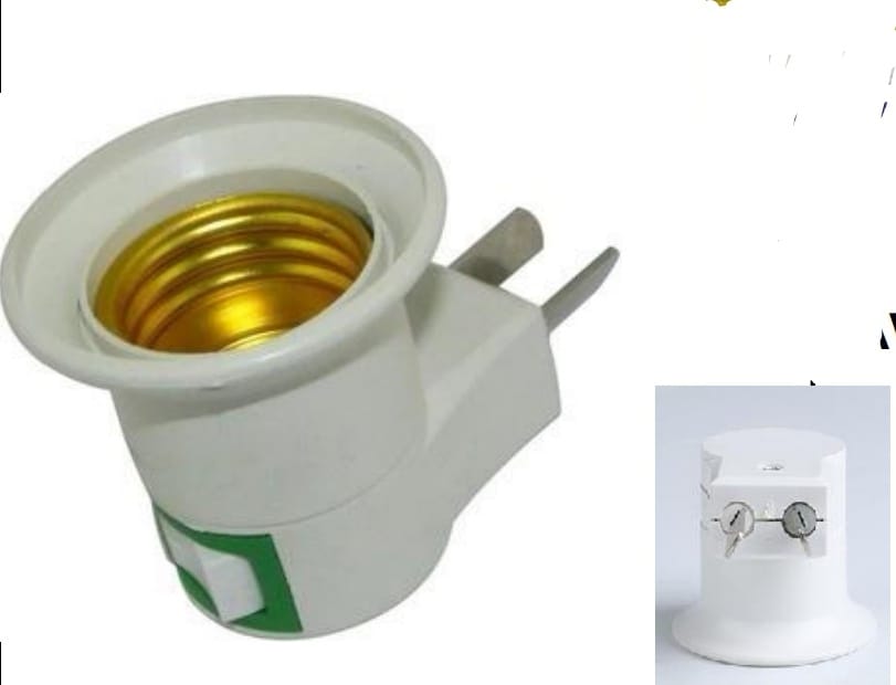 PORTALAMPARA E27 CON TECLA ENCHUFE (U045)
