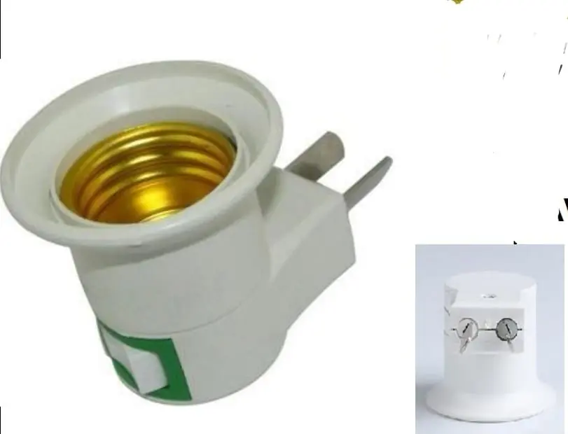 PORTALAMPARA E27 CON TECLA ENCHUFE (U045)