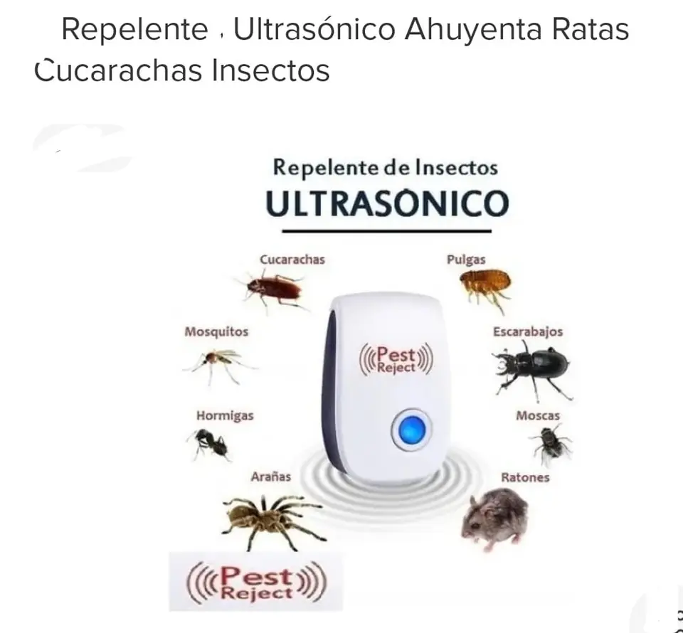 ERRADICADOR REPELENTE ULTRASONICO ENCHUFABLE (u200)