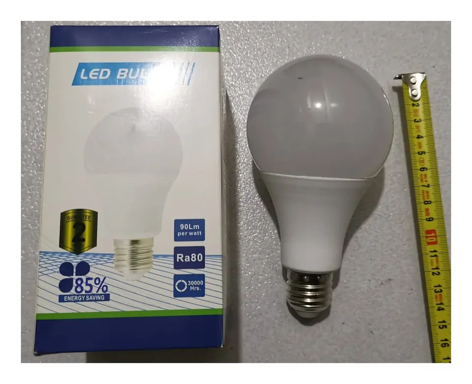 LAMPARA LED 15W LUZ FRIA GLOBO GRANDE (U078)