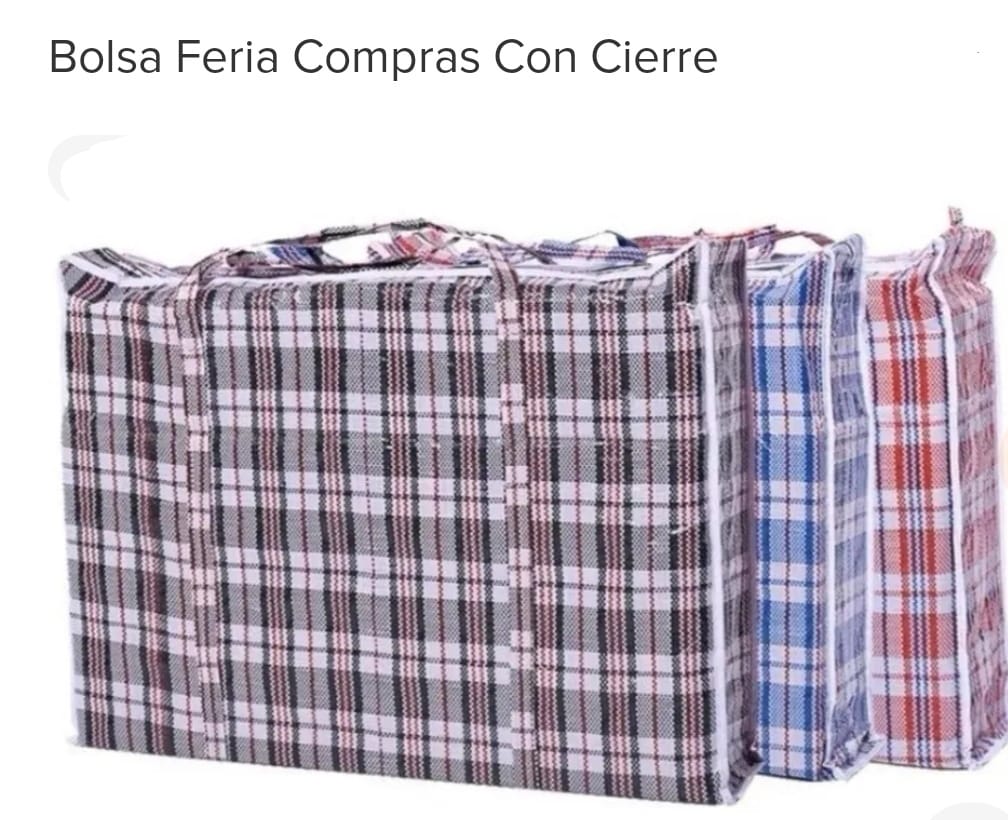 BOLSA FERIA CON CIERRE 40X44CM (U090)