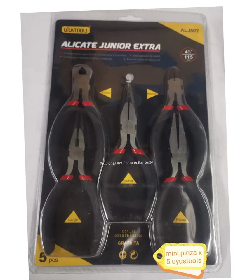 PINZA MINI 4.5" SET X5PCS UYUSTOOL (U950)