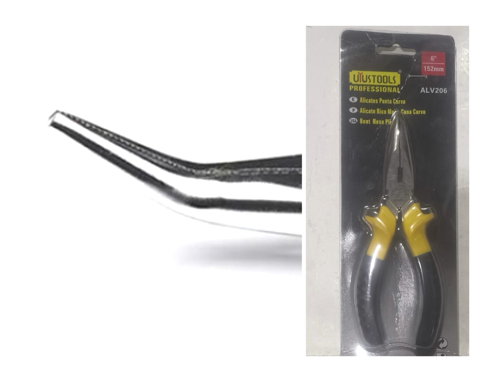 PINZA UYUSTOOL 6" PUNTA CURVA (U300)