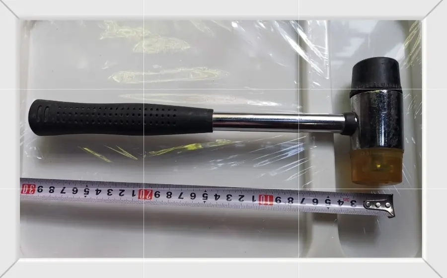 Martillo Plástico y Goma Intercambiable 40mm Mango Fibra (U400)