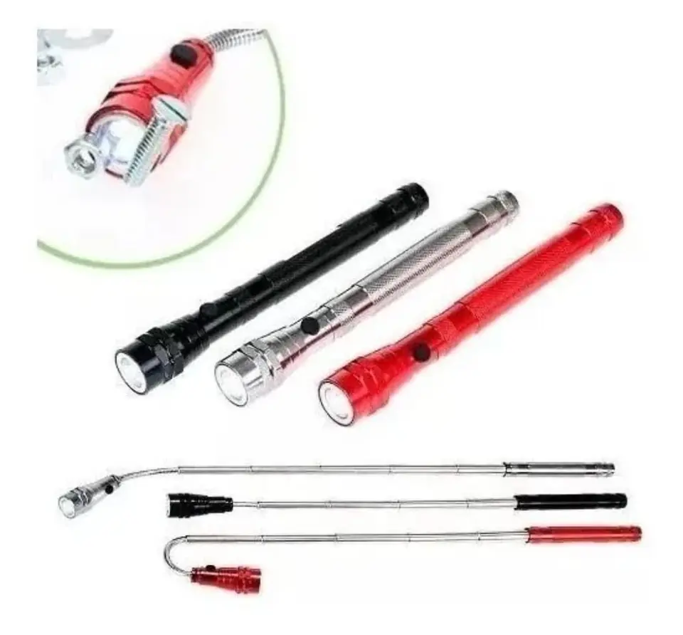 LINTERNA LED TELESCOPICA METAL FLEXIBLE CON DOBLE IMAN (U330)