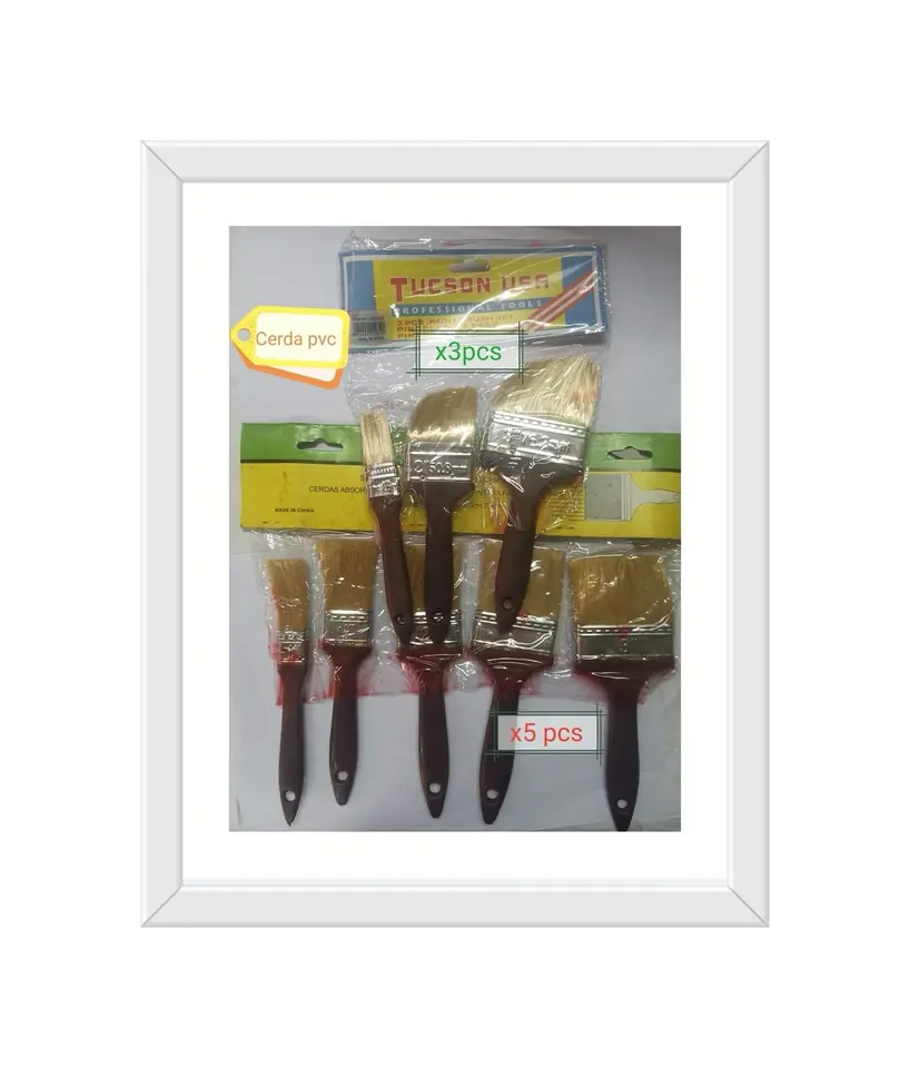 PINCEL SET X 5PZS CERDA SINTETICA(U200)