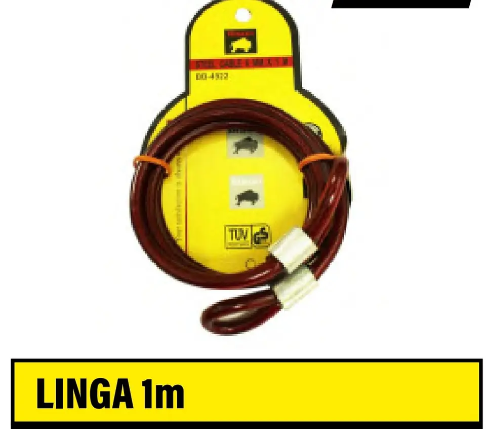 LINGA CABLE BISON C/OJAL 6MMX1M (U076)