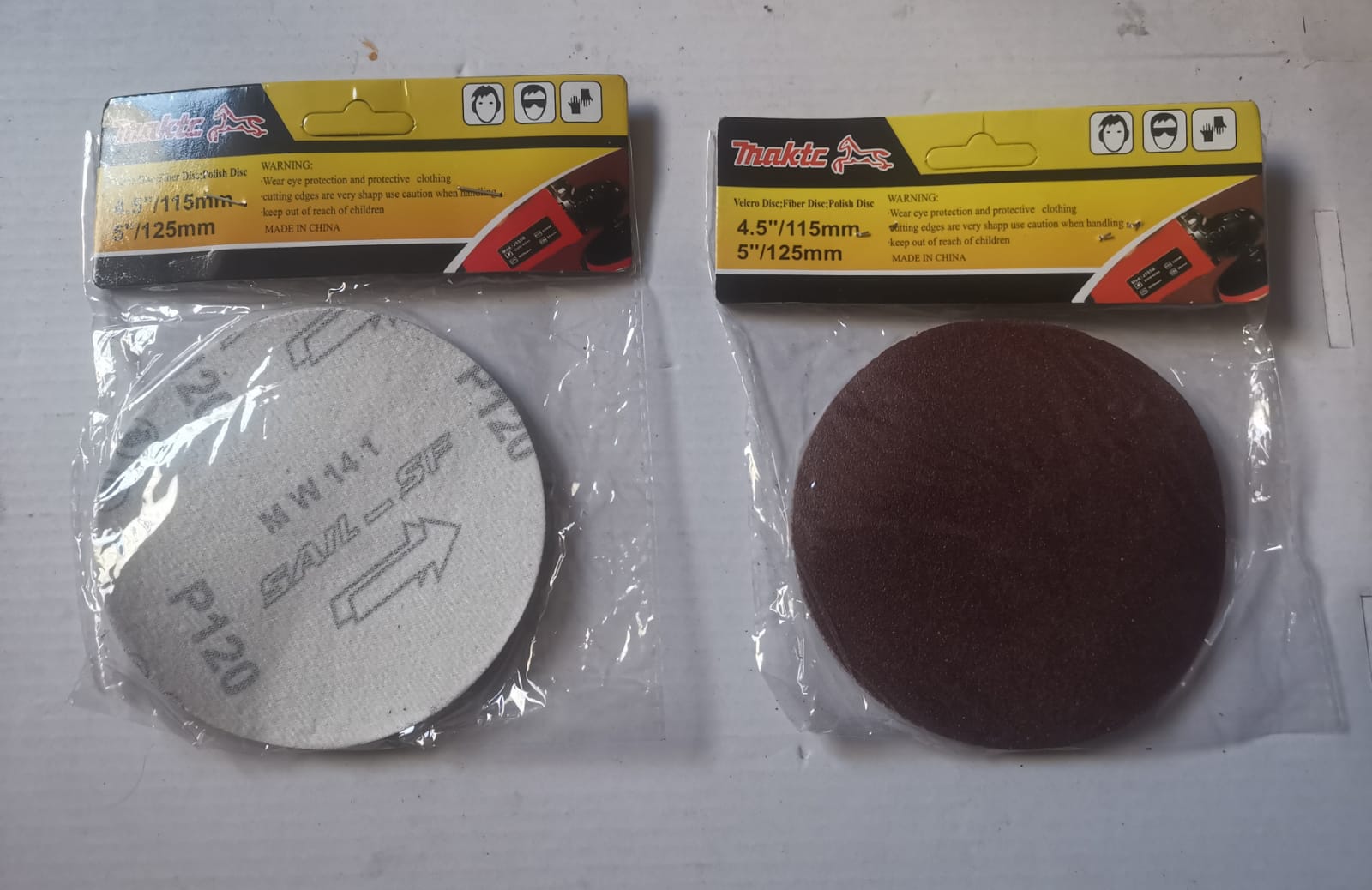 DISCO LIJA VELCRO X 5PZS GRANO 120 (U070)